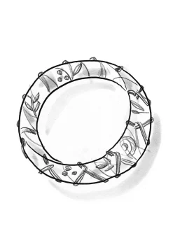 Gudrun Sjödén Armschmuck Zuri Aus Bio-Baumwolle/Recyclingholz* Accessoires|Schmuck
