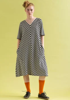 Gudrun Sjödén Basic-Streifenkleid Aus Bio-Baumwolle* Kleider|Öko-Baumwolle