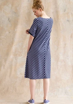 Gudrun Sjödén Basic-Streifenkleid Aus Bio-Baumwolle* Kleider|Kleider im Hippie-Stil
