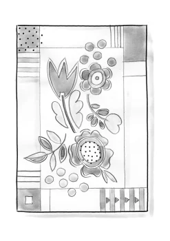 Gudrun Sjödén Bestickter Teppich Flowers Aus Bio-Baumwolle* Teppiche