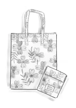 Gudrun Sjödén Faltshopper Peggy Aus Recycling-Polyester* Blumenkleidung|Taschen