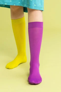 Gudrun Sjödén Gestreifte Kniestrümpfe Aus Recyceltem Polyamid* Schwedische Mode|Accessoires