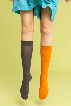 Gudrun Sjödén Gestreifte Kniestrümpfe Aus Recyceltem Polyamid* Accessoires|Hippie-Mode