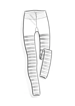 Gudrun Sjödén Gestreifte Leggings Aus Recycling-Polyamid* Leggings|Lagenlook
