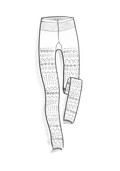 Gudrun Sjödén Jacquardmuster-Leggings Elsie Aus Recycling-Polyamid* Leggings|Lagenlook
