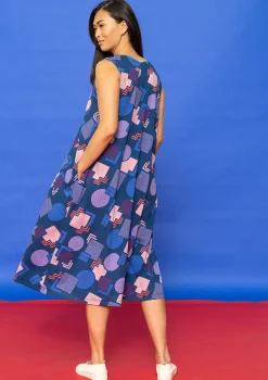 Gudrun Sjödén Jerseykleid Kompass Aus Bio-Baumwolle* Öko-Baumwolle|Kleider