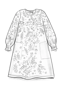 Gudrun Sjödén Jerseykleid Pegasus Aus Modal* Kleider|Kleider im Hippie-Stil