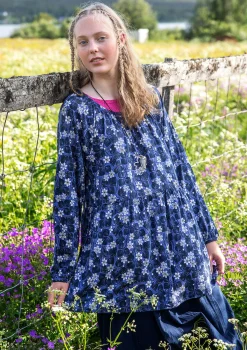 Gudrun Sjödén Jerseytunika Blåsippa Aus Bio-Baumwolle/Modal* Tuniken|Öko-Baumwolle