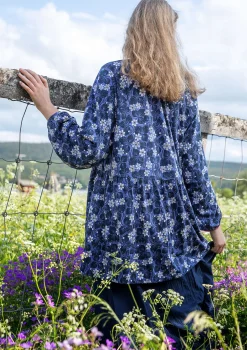 Gudrun Sjödén Jerseytunika Blåsippa Aus Bio-Baumwolle/Modal* Tuniken|Öko-Baumwolle