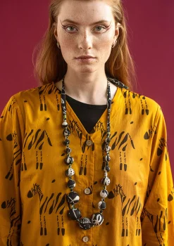Gudrun Sjödén Kette Zuri Aus Bio-Baumwolle/Recyclingholz* Accessoires|Schmuck