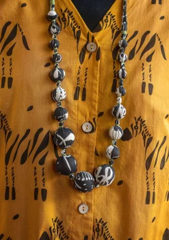 Gudrun Sjödén Kette Zuri Aus Bio-Baumwolle/Recyclingholz* Accessoires|Schmuck