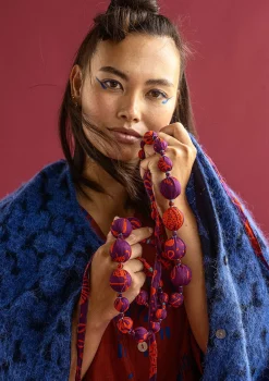 Gudrun Sjödén Kette Zuri Aus Bio-Baumwolle/Recyclingholz* Accessoires|Schmuck