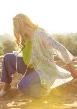 Gudrun Sjödén Kimono Cumulus Aus Baumwollgewebe* Strickjacken|Jacken & Mäntel