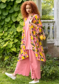Gudrun Sjödén Kimono Limone Aus Viskosegewebe* Strickjacken|Hippie-Mode