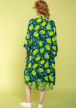 Gudrun Sjödén Kimono Limone Aus Viskosegewebe* Strickjacken|Hippie-Mode
