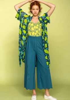 Gudrun Sjödén Kimono Limone Aus Viskosegewebe* Strickjacken|Hippie-Mode