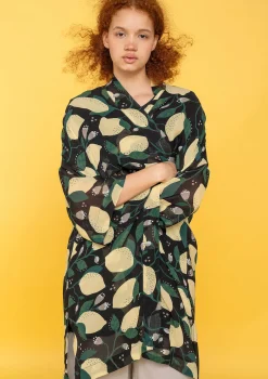 Gudrun Sjödén Kimono Limone Aus Viskosegewebe* Strickjacken|Hippie-Mode