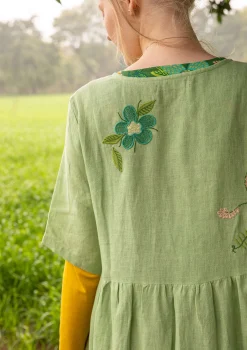 Gudrun Sjödén Kleid Blombukett Aus Leinengewebe* Kleider|Leinenkleidung