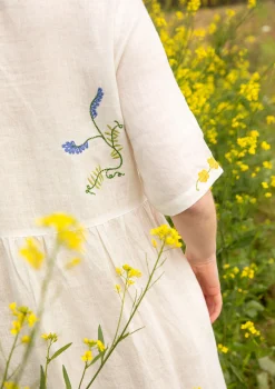 Gudrun Sjödén Kleid Blombukett Aus Leinengewebe* Kleider|Leinenkleidung