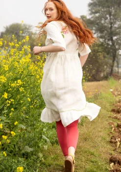 Gudrun Sjödén Kleid Blombukett Aus Leinengewebe* Kleider|Leinenkleidung