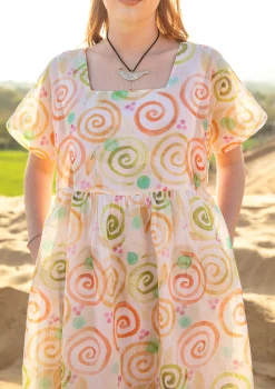 Gudrun Sjödén Kleid Cumulus Aus Baumwollgewebe* Kleider|Kleider im Hippie-Stil