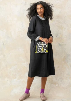 Gudrun Sjödén Kleid Lillian Aus Leinengewebe* Kleider im Hippie-Stil|Kleider