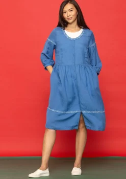 Gudrun Sjödén Kleid Margit Aus Leinen/Modal-Gewebe* Kleider|Leinenkleidung