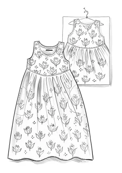 Gudrun Sjödén Kleid Öst Aus Bio-Baumwollgewebe* Kleider|Öko-Baumwolle