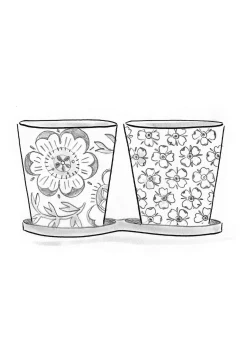 Gudrun Sjödén Kräutertöpfe Desert Bloom Aus Keramik* Geschirr