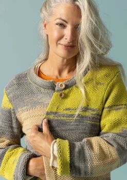 Gudrun Sjödén Langstrickjacke Ella Aus Wolle/Bio-Baumwolle* Strickjacken|Öko-Baumwolle