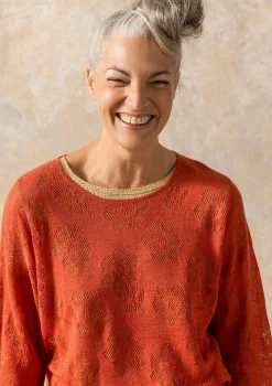 Gudrun Sjödén Pointelle-Pullover Aus Leinen/Recycling-Leinen* Leinenkleidung|Pullover & Shirts