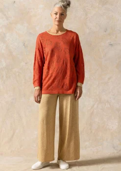 Gudrun Sjödén Pointelle-Pullover Aus Leinen/Recycling-Leinen* Leinenkleidung|Pullover & Shirts