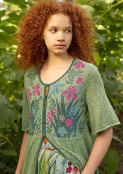 Gudrun Sjödén Pointelle-Strickjacke Iris Aus Leinen/Recycling-Baumwolle* Strickjacken|Öko-Baumwolle