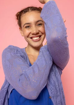 Gudrun Sjödén Pointelle-Strickjacke Luisa Aus Leinen/Recycling-Baumwolle* Strickjacken|Leinenkleidung