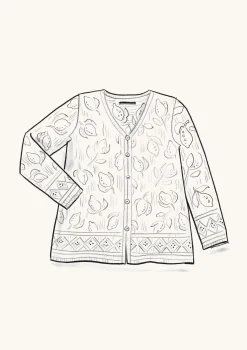 Gudrun Sjödén Pointelle-Strickjacke Luisa Aus Leinen/Recycling-Baumwolle* Strickjacken|Leinenkleidung