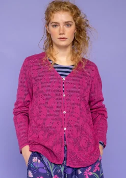 Gudrun Sjödén Pointelle-Strickjacke Luisa Aus Leinen/Recycling-Baumwolle* Strickjacken|Leinenkleidung