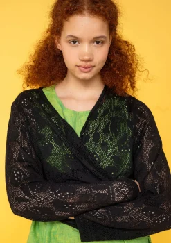 Gudrun Sjödén Pointelle-Strickjacke Luisa Aus Leinen/Recycling-Baumwolle* Strickjacken|Leinenkleidung