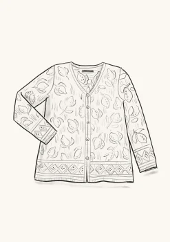 Gudrun Sjödén Pointelle-Strickjacke Luisa Aus Leinen/Recycling-Baumwolle* Strickjacken|Leinenkleidung