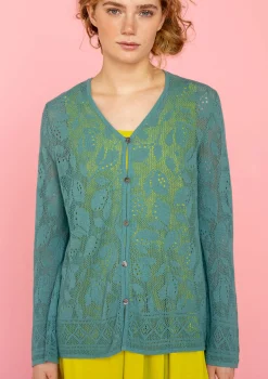 Gudrun Sjödén Pointelle-Strickjacke Luisa Aus Leinen/Recycling-Baumwolle* Strickjacken|Leinenkleidung