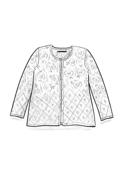 Gudrun Sjödén Pointelle-Strickjacke Pezenas Aus Leinen/Recycling-Baumwolle* Schwedische Mode|Strickjacken