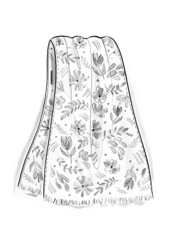 Gudrun Sjödén Schal Prairie Rose Aus Wolle* Accessoires|Lieblinge aus früheren Kollektionen