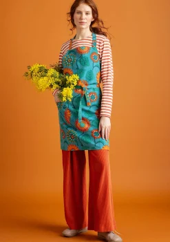Gudrun Sjödén Schürze Sunflower Aus Bio-Baumwolle/Leinen* Sonnenblumen für UNHCR|Küche & Esszimmer