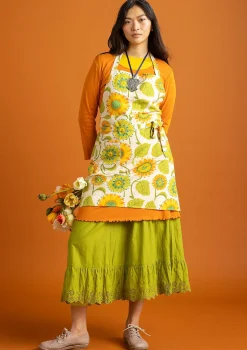 Gudrun Sjödén Schürze Sunflower Aus Bio-Baumwolle/Leinen* Sonnenblumen für UNHCR|Küche & Esszimmer