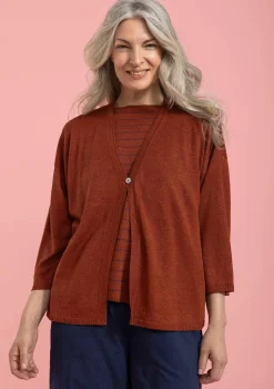 Gudrun Sjödén Strickjacke Aus Leinen* Strickjacken|Leinenkleidung