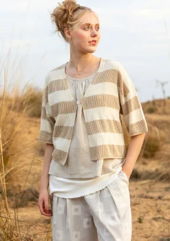 Gudrun Sjödén Strickjacke Aus Leinen/Recycling-Baumwolle* Strickjacken|Leinenkleidung