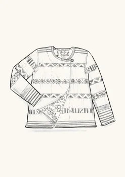 Gudrun Sjödén Strickjacke Shoko Aus Bio-Baumwolle/Wolle* Öko-Baumwolle|Strickjacken