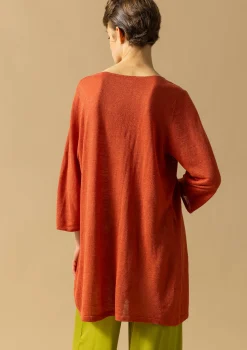 Gudrun Sjödén Stricktunika Aus Leinen/Recycling-Leinen* Tuniken|Leinenkleidung