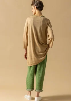 Gudrun Sjödén Stricktunika Aus Leinen/Recycling-Leinen* Tuniken|Leinenkleidung