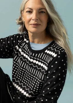 Gudrun Sjödén Stricktunika Elsie Aus Bio-/Recycling-Baumwolle* Tuniken|Öko-Baumwolle