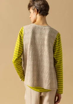 Gudrun Sjödén Strickweste Aus Leinen/Recycling-Baumwolle* Westen|Leinenkleidung